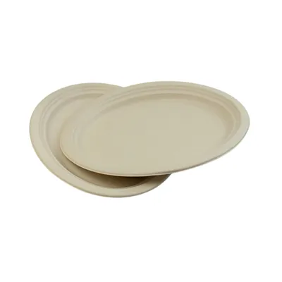 Tấm hình bầu dục lớn bã mía 12,5 "X 10"